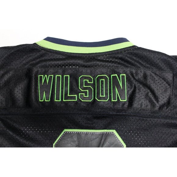 Nike NFL Players‎ On Field black Seahawks #3 Wilson short sleeve football jersey - Picture 8 of 16